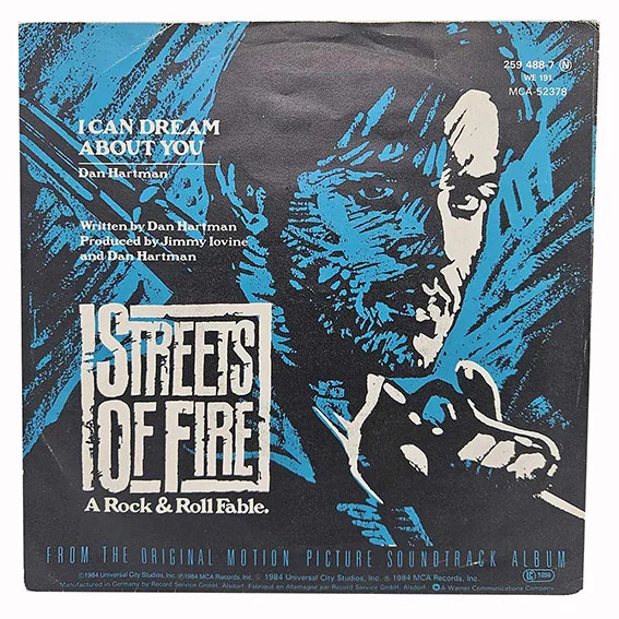 45T Streets of Fire – I Can Dream About You – Dan Hartman – BO Film – Vinyle 7" Single 1984 – Image 2