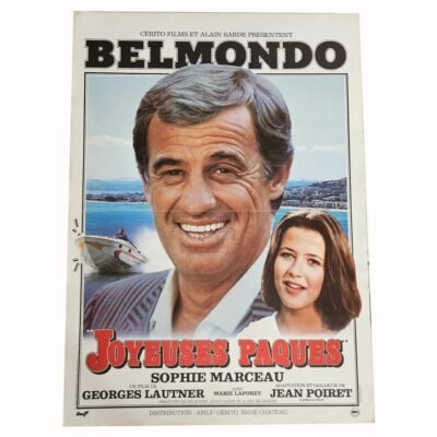 Affiche – Joyeuse Paques Jean-Paul Belmondo Sophie Marceau +- 41×56,8cm