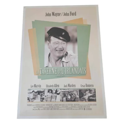 Affiche – La taverne de l’irlandais +- 42x60cm John Wayne