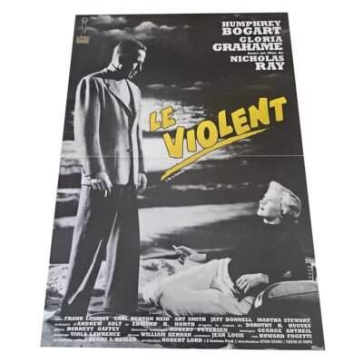 Affiche – Le violent +- 42x60cm Humphrey Bogart