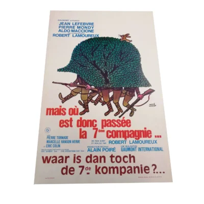 Affiche Mais où est donc passée la 7e Compagnie ? 35x55 cm – Affiche cinéma originale vintage