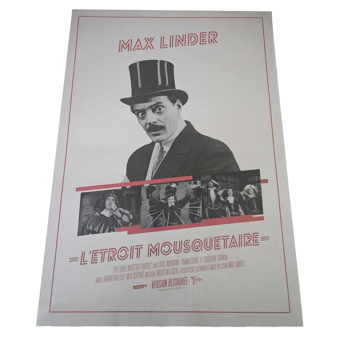 Affiche – Max Linder L’etroit mousquetaire +- 42x60cm