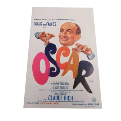 Affiche Oscar 35x55 cm – Louis de Funès – Affiche cinéma originale vintage