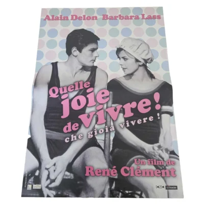 Affiche – Quelle joie de vivre +- 42x60cm Alain Delon