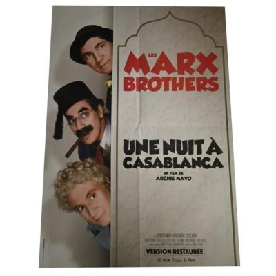 Affiche – Une nuit à Casablanca Les Marx Brothers +- 42x60cm