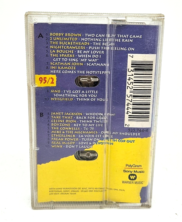 K7 Audio Hit Connection 95/2 – Compilation Hits Années 90 – Cassette Audio – Image 3