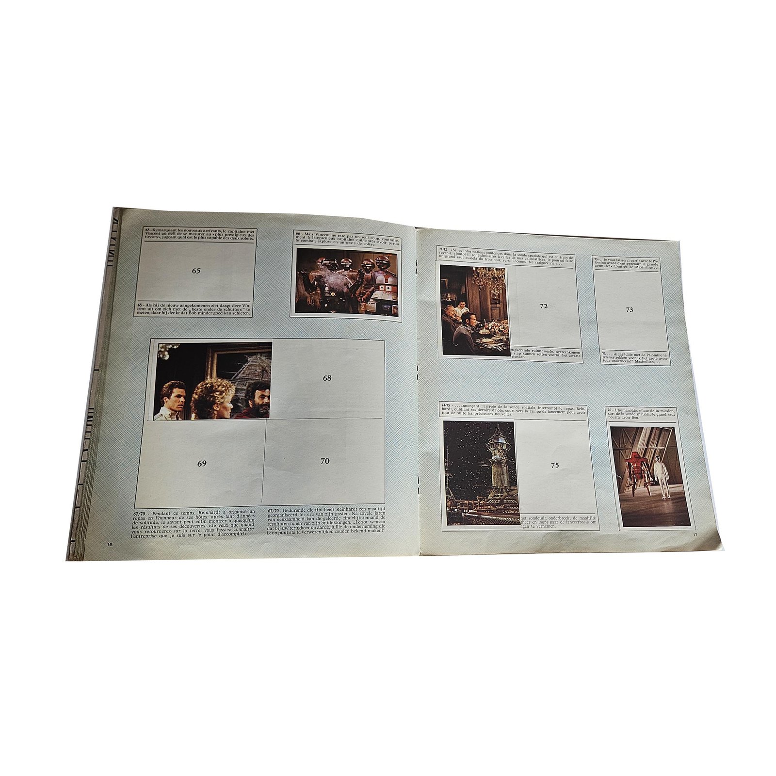 Panini The Black Hole Le Trou Noir Album incomplet Officiel Disney 1979 Collection Stickers – Image 11