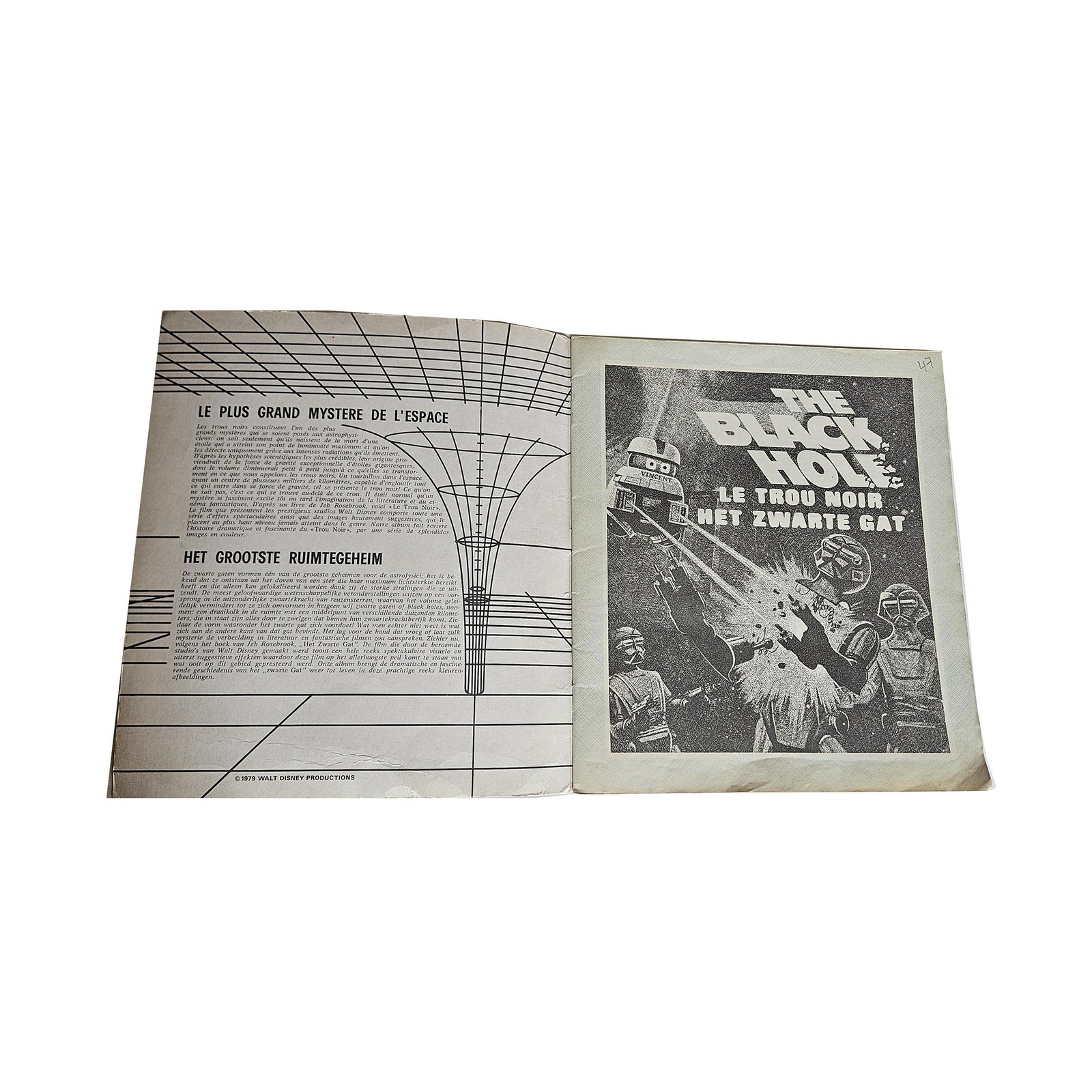 Panini The Black Hole Le Trou Noir Album incomplet Officiel Disney 1979 Collection Stickers – Image 19