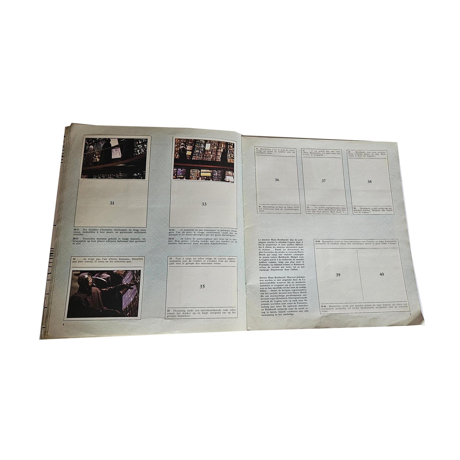 Panini The Black Hole Le Trou Noir Album incomplet Officiel Disney 1979 Collection Stickers – Image 15