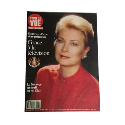 Point de Vue Images du Monde n°2217 du 24 janvier 1991 – Grace Kelly, Leka d'Albanie, Familles Royales – Magazine Vintage