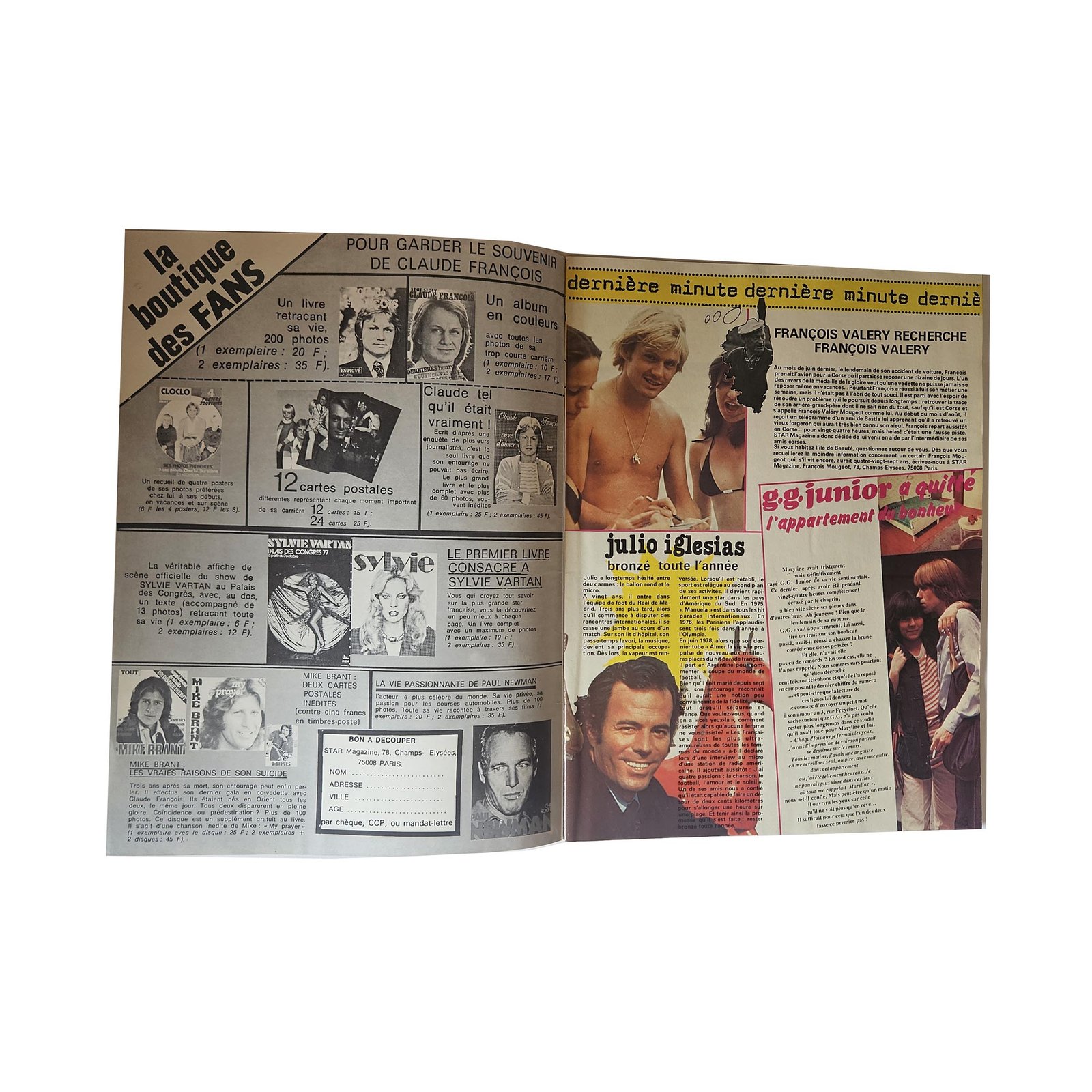 Star story magazine n°4 Magazine Vintage People, Stars, Cinéma, Musique, Collection – Image 3