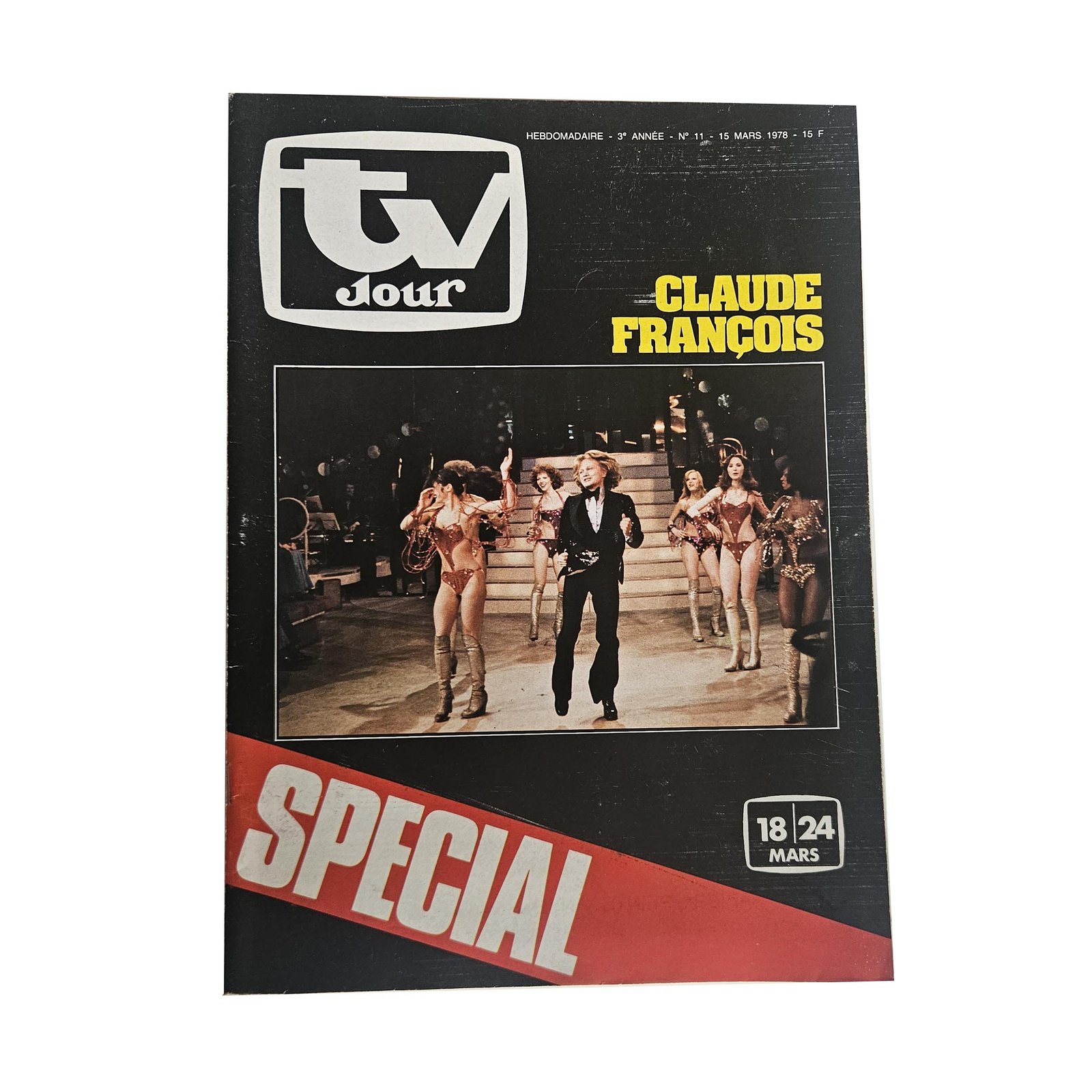 TV Jour n°11 - 15 Mars 1978 - Numéro Spécial Mort de Claude François - Cloclo - Magazine Vintage