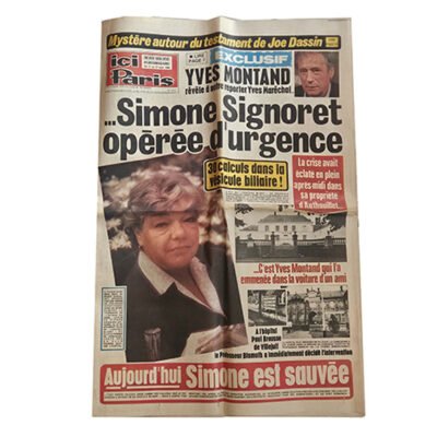 ici Paris  du 11 ai 17 septembre 1980 Simone Signoret