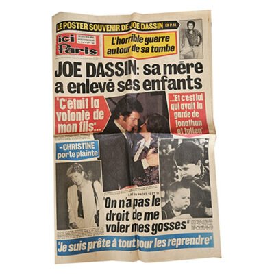 ici Paris  du 4 au 10 septembre 1980 Joe Dassin