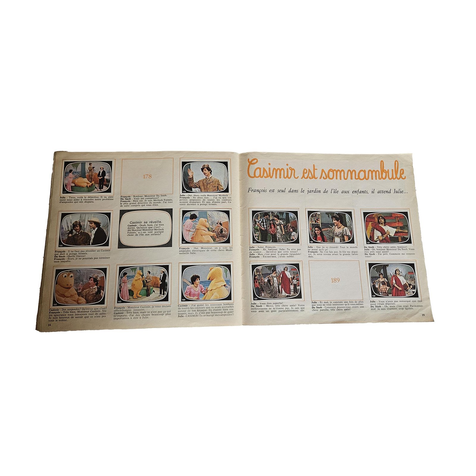 Panini L’Île aux Enfants – Casimir – Album incomplet – 1976/1977 – Image 14