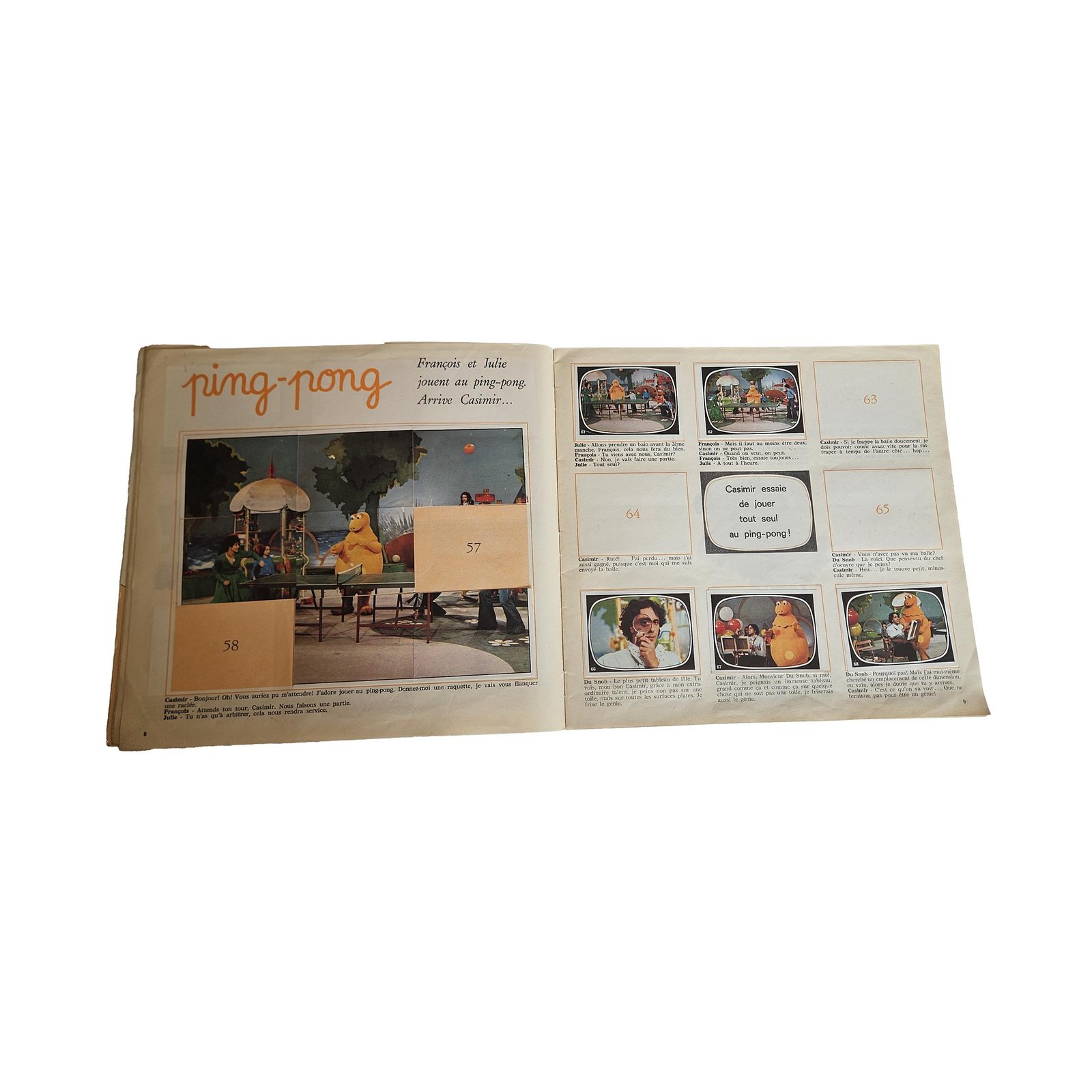 Panini L’Île aux Enfants – Casimir – Album incomplet – 1976/1977 – Image 6
