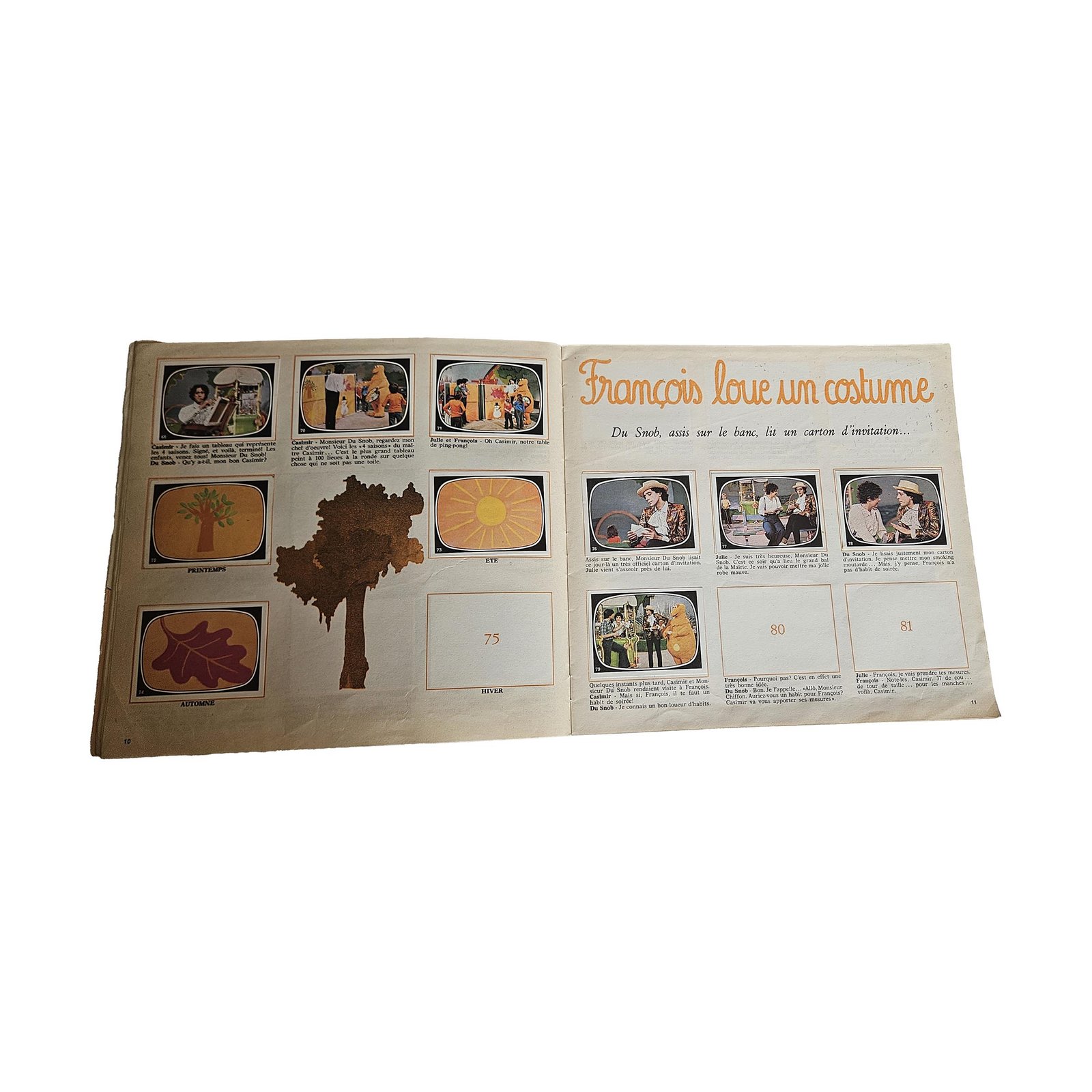 Panini L’Île aux Enfants – Casimir – Album incomplet – 1976/1977 – Image 7