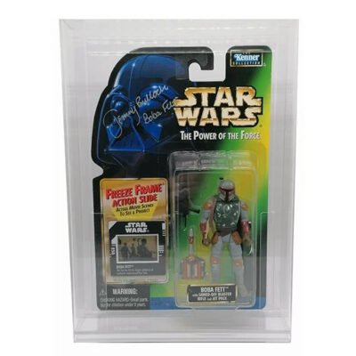 Autographe – Star Wars Boba Fett POTF blister vert signed + Acrylic