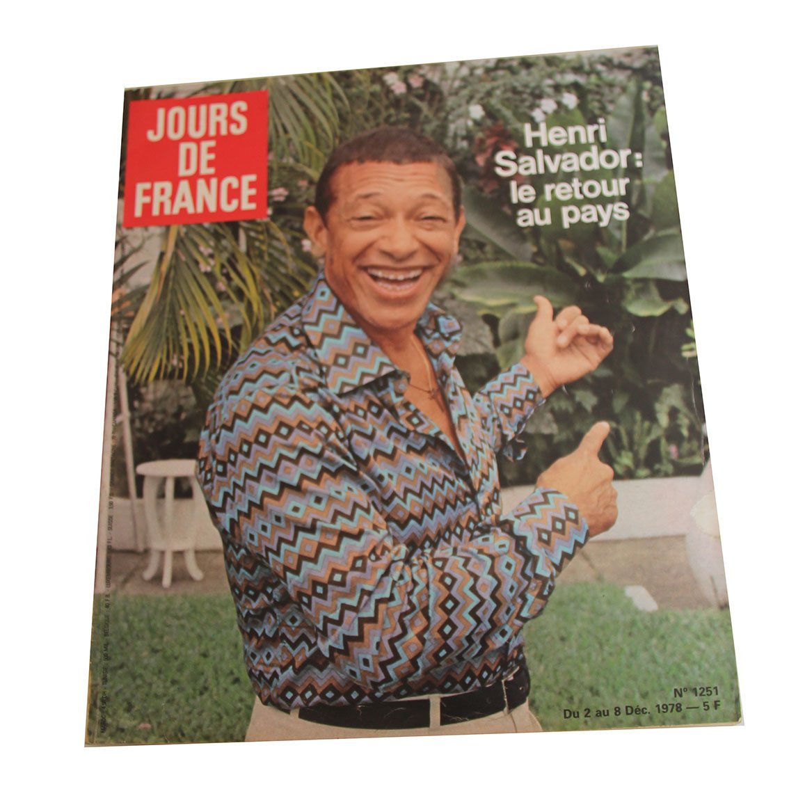 JOURS DE FRANCE - N°1251 du 2 au 8 décembre 1978 Henri Salvador