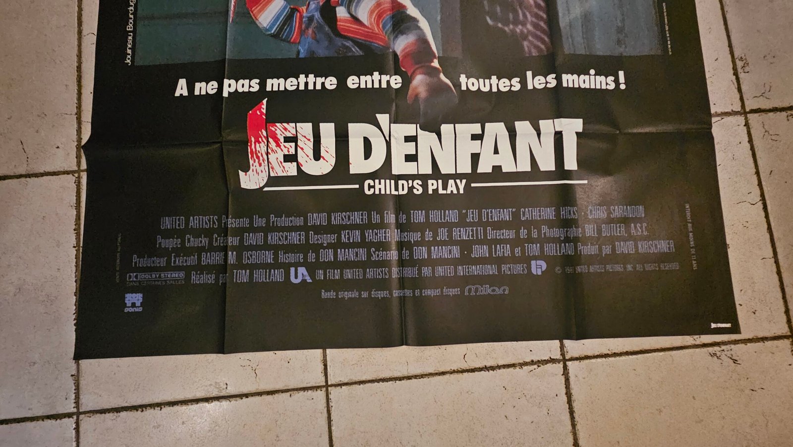 Affiche ORIGINALE 120x160cm Jeu d'enfant – Image 2