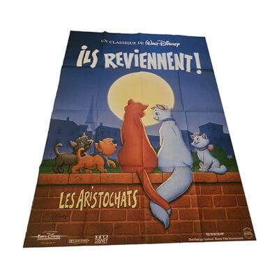 Affiche ORIGINALE 120x160cm Les aristochats