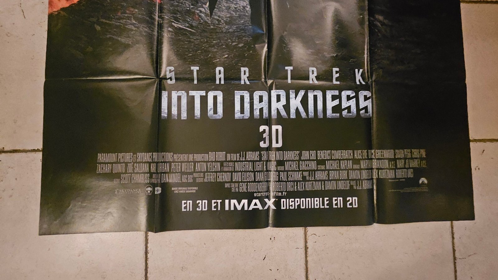 Affiche ORIGINALE 120x160cm Star Trek into Darkness – Image 2