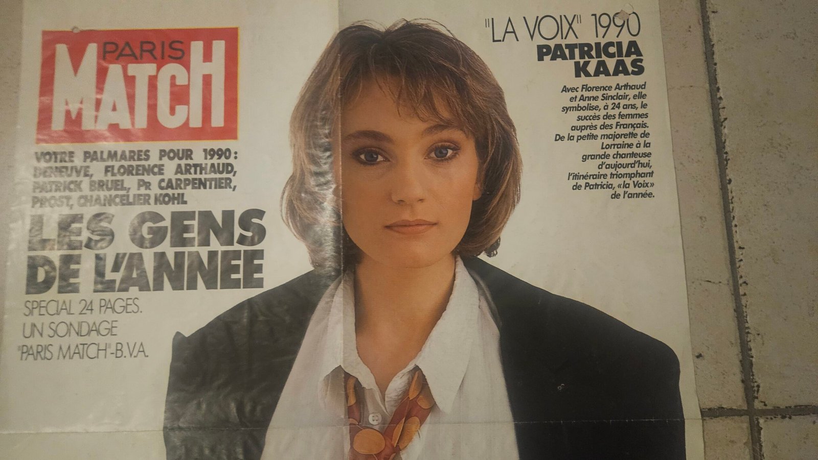 Affiche publicitaire Patricia Kaas Paris Match 58,5x76 cm – Image 2
