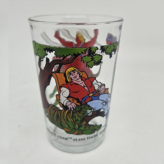 Verre à moutarde Les Maîtres de l’Univers 1985 – Verre vintage Musclor – Image 2